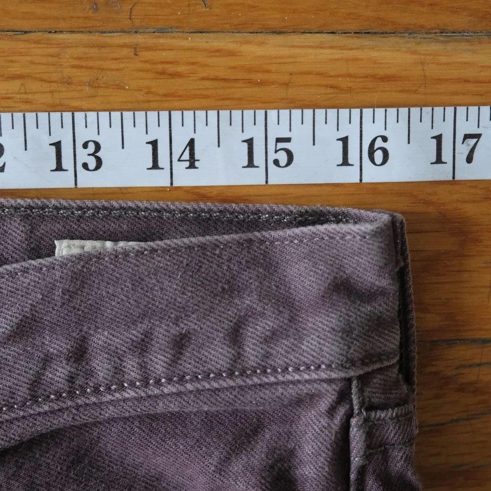 Levi's 501 Jeans Mens Purple White Oak Cone Denim Straight Leg 34x34 Heritage